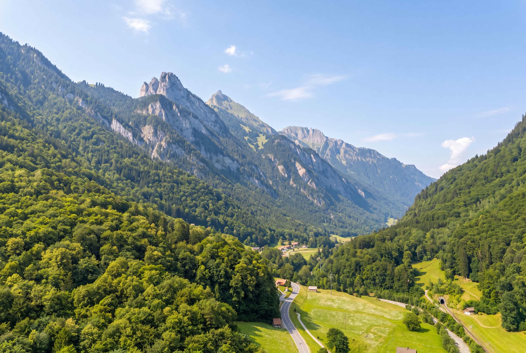 Gündlischwand aus der Luft
