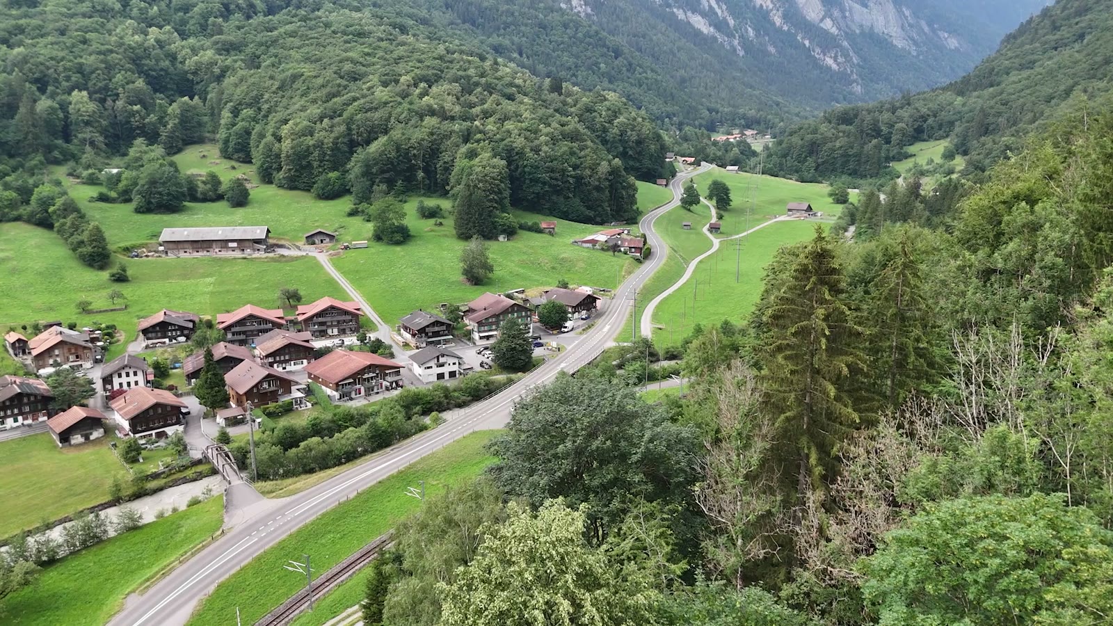 Gündlischwand im Lütschental aus der Luft